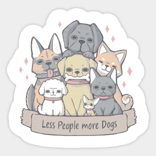 More Dogs Sticker